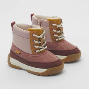 Zara Contrasting High Top Boots